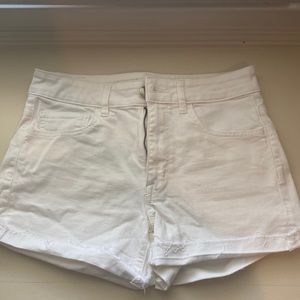 American Eagle white denim shorts. Super stretch!